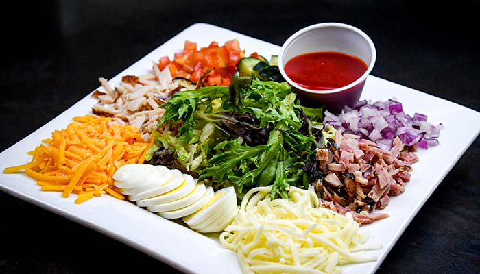 Cobb Salad from the Menu at the Mess Hall Tavern and Grill VFW Post 1215 Rochester Minnesota.